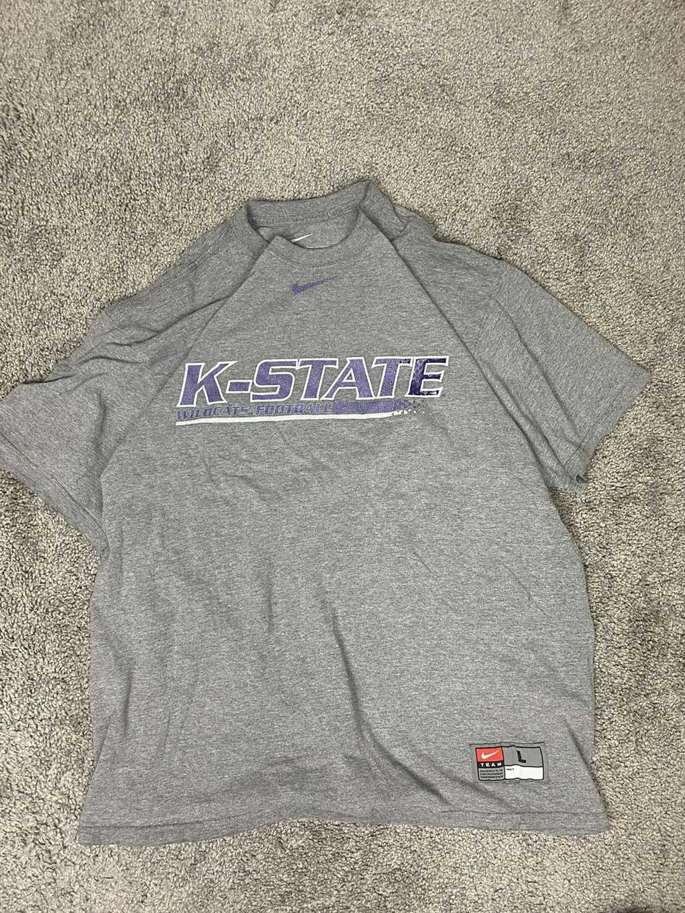 Nike × Streetwear × Vintage Kansas state faded ce… - image 1