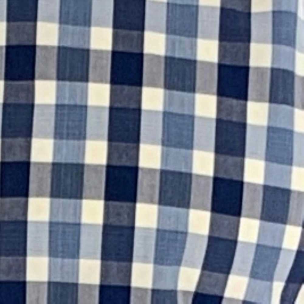 Hugo Boss Blue White Plaid Cotton Long Sleeve Shi… - image 2