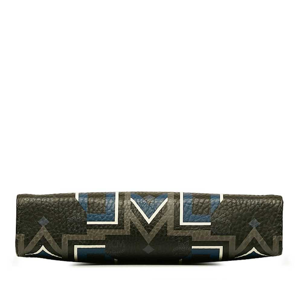 MCM MCM MCM Visetos Logo Grunta Clutch Bag PVC Le… - image 4