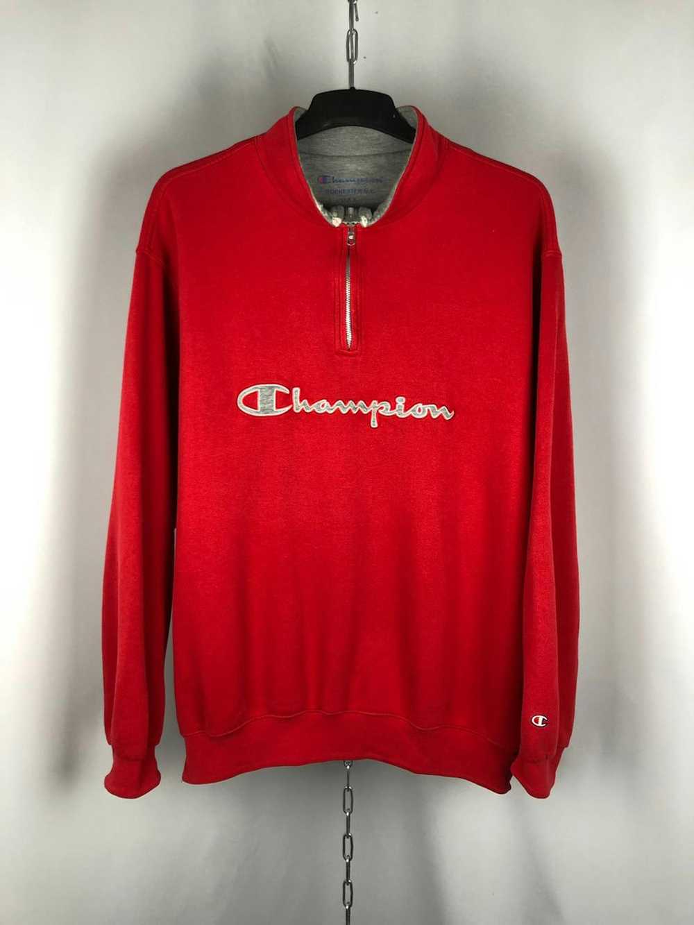 Champion × Vintage Champion vintage zip 1/3 sweat… - image 1