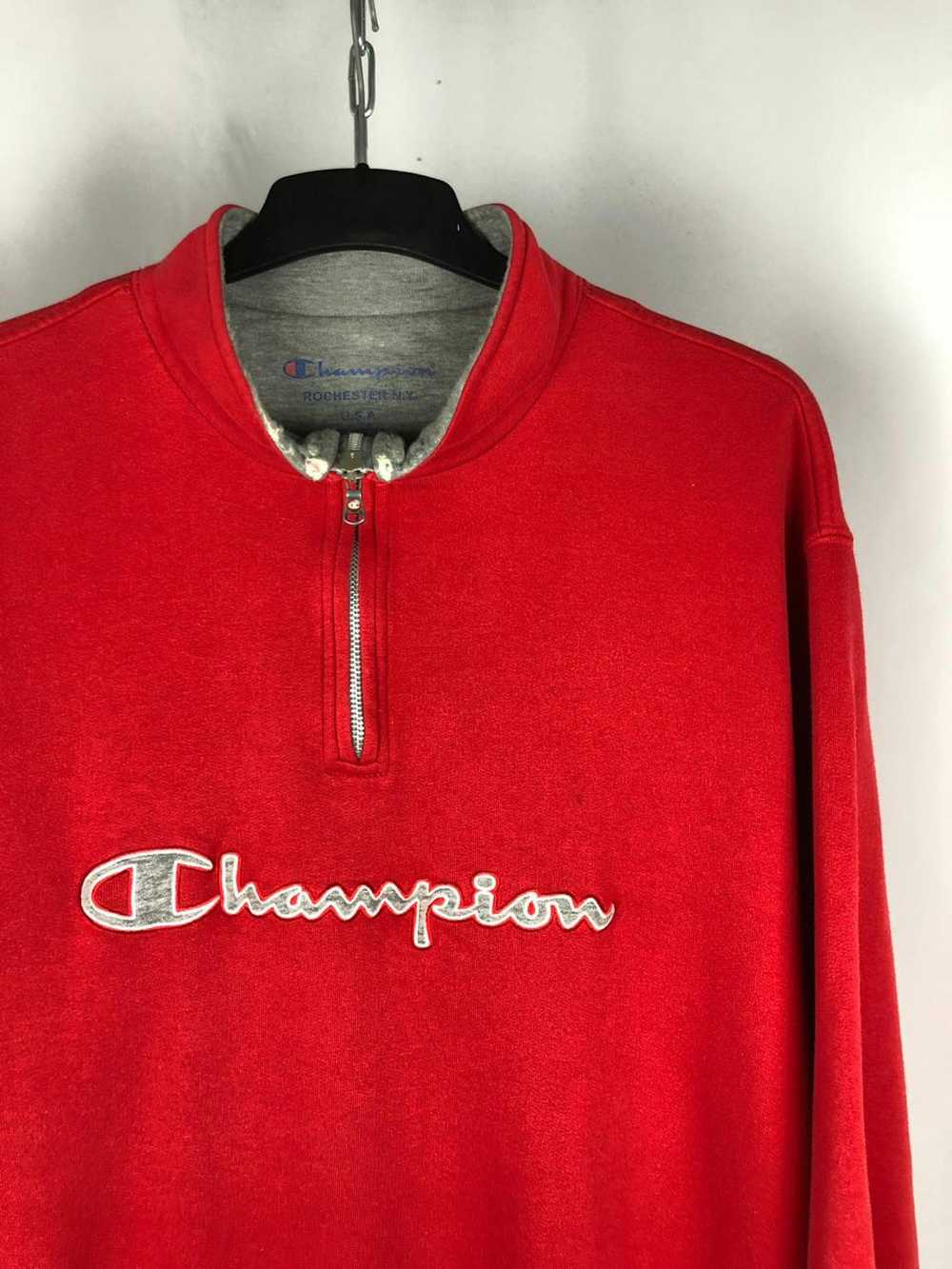 Champion × Vintage Champion vintage zip 1/3 sweat… - image 2