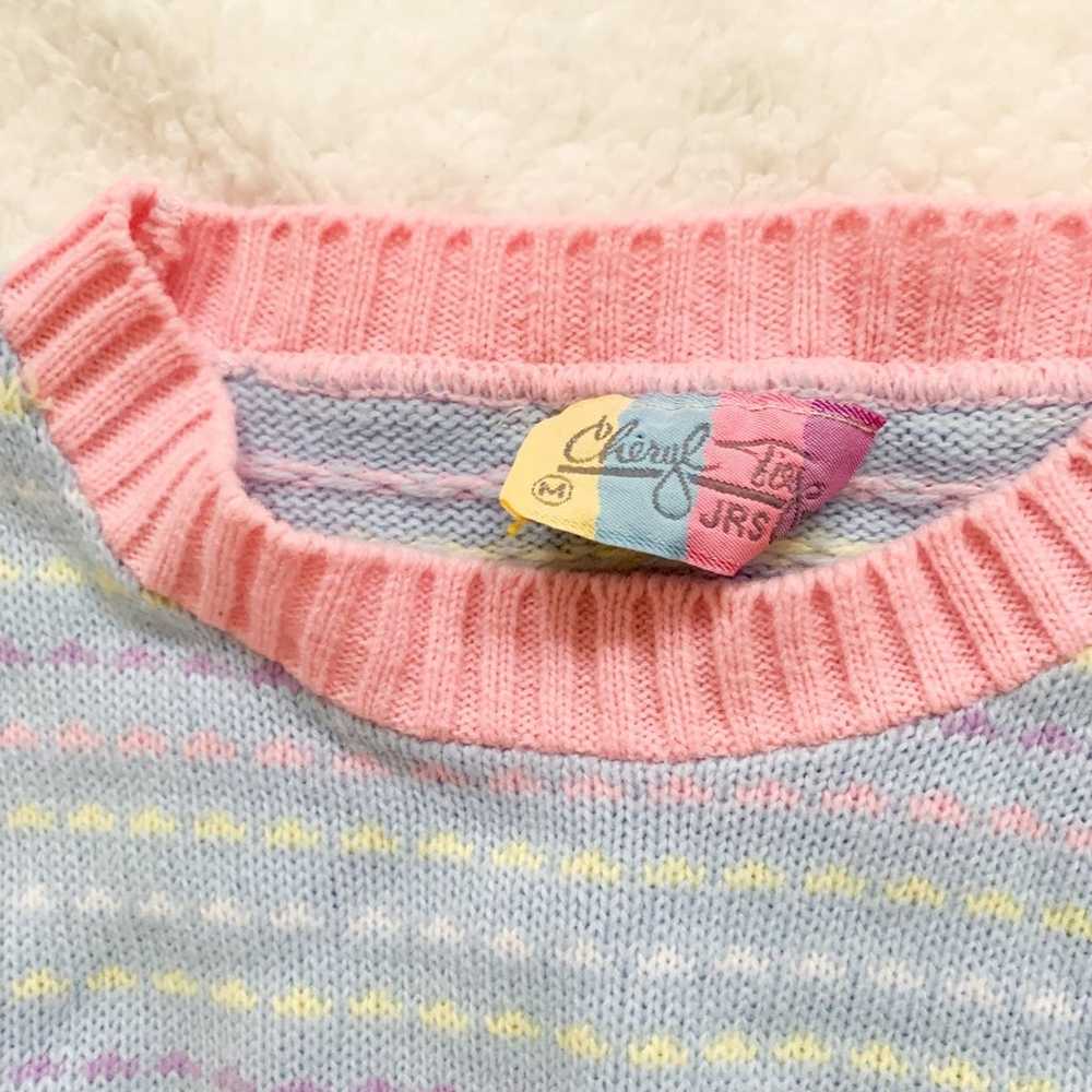 Cheryl Tiegs Jr Pastel Colored Sweater XS - image 2