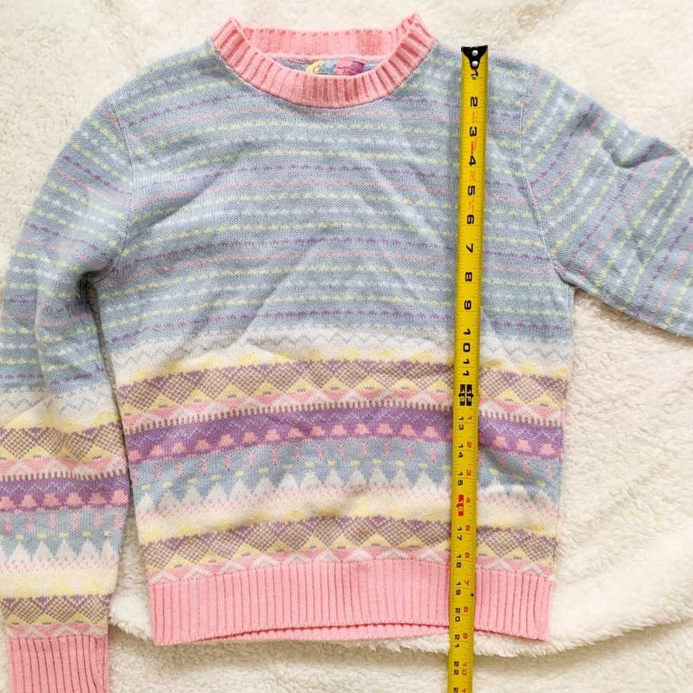 Cheryl Tiegs Jr Pastel Colored Sweater XS - image 3