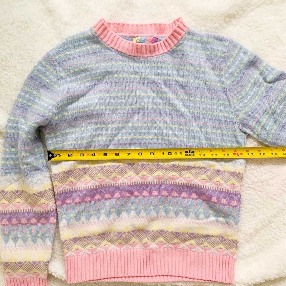Cheryl Tiegs Jr Pastel Colored Sweater XS - image 4