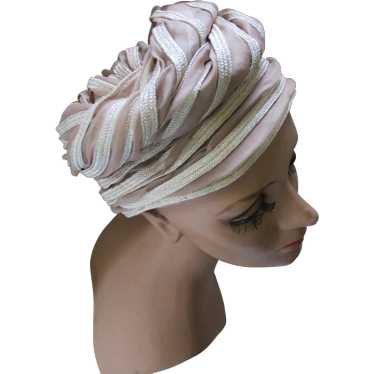 Vintage style pleated turban - Gem