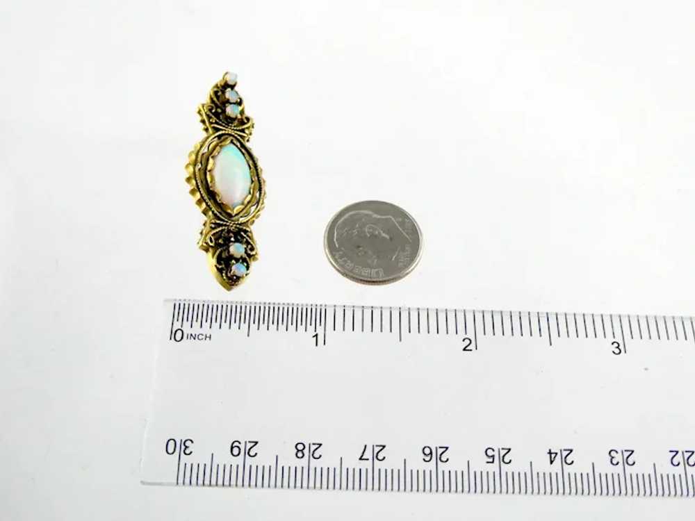 Antique 1920s 14k Yellow Gold Victorian Revival O… - image 11