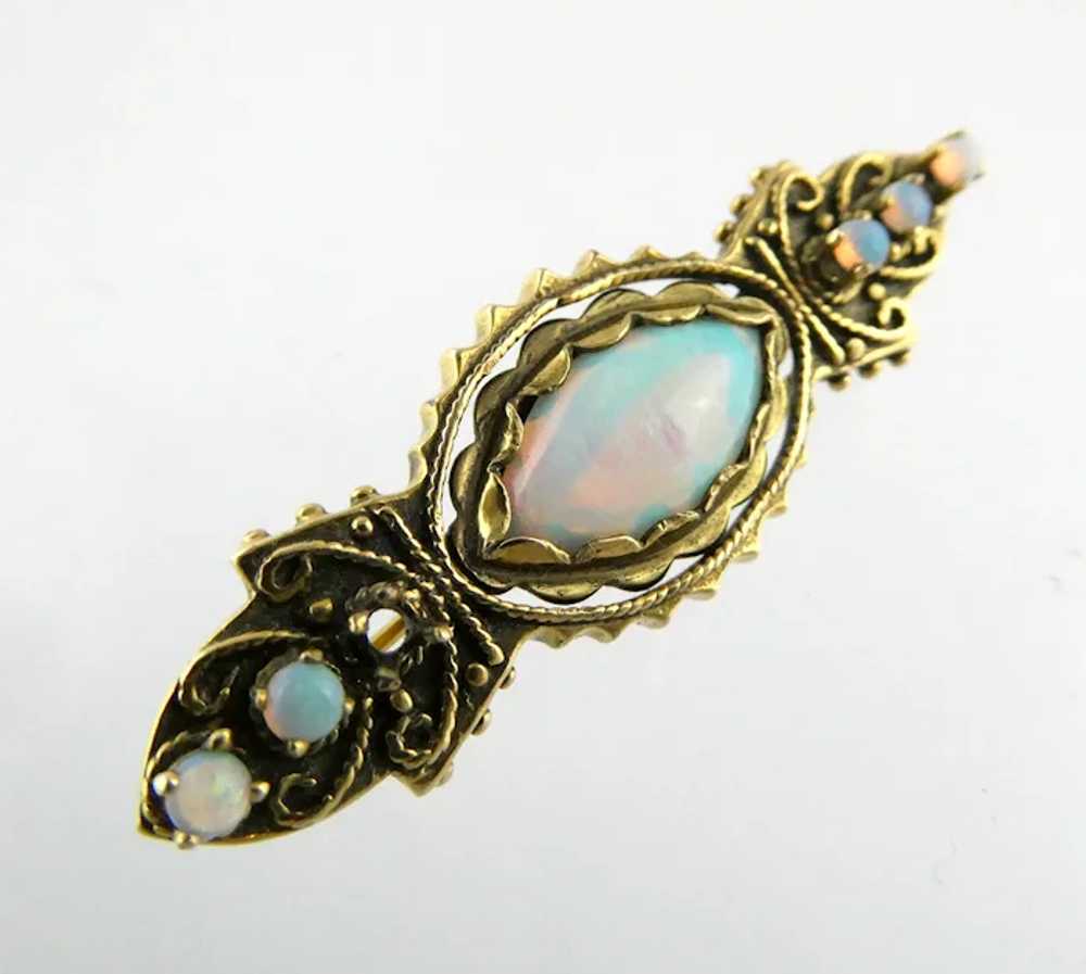 Antique 1920s 14k Yellow Gold Victorian Revival O… - image 2