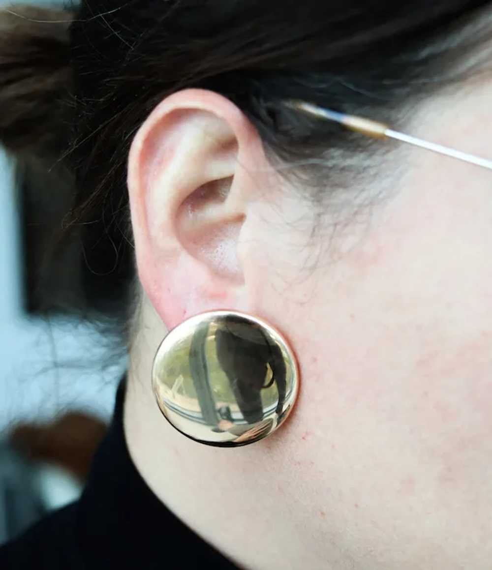 Vhernier Milano Oversized Sculptural Round Clip O… - image 2