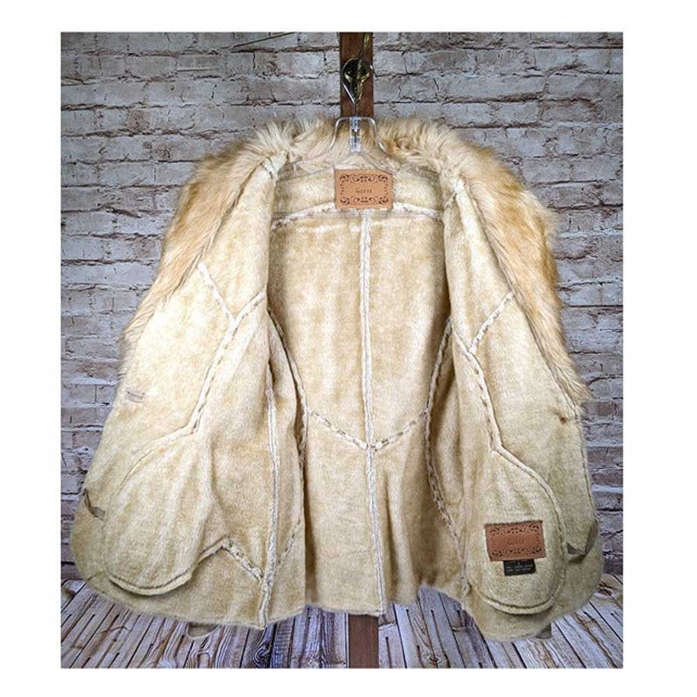 Vintage Guess Genuine Leather Suede Shearling Fau… - image 11