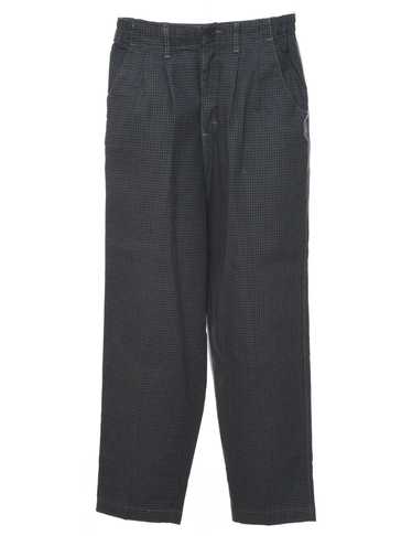 Lee Grey Checked Trousers - W26 L29 - image 1