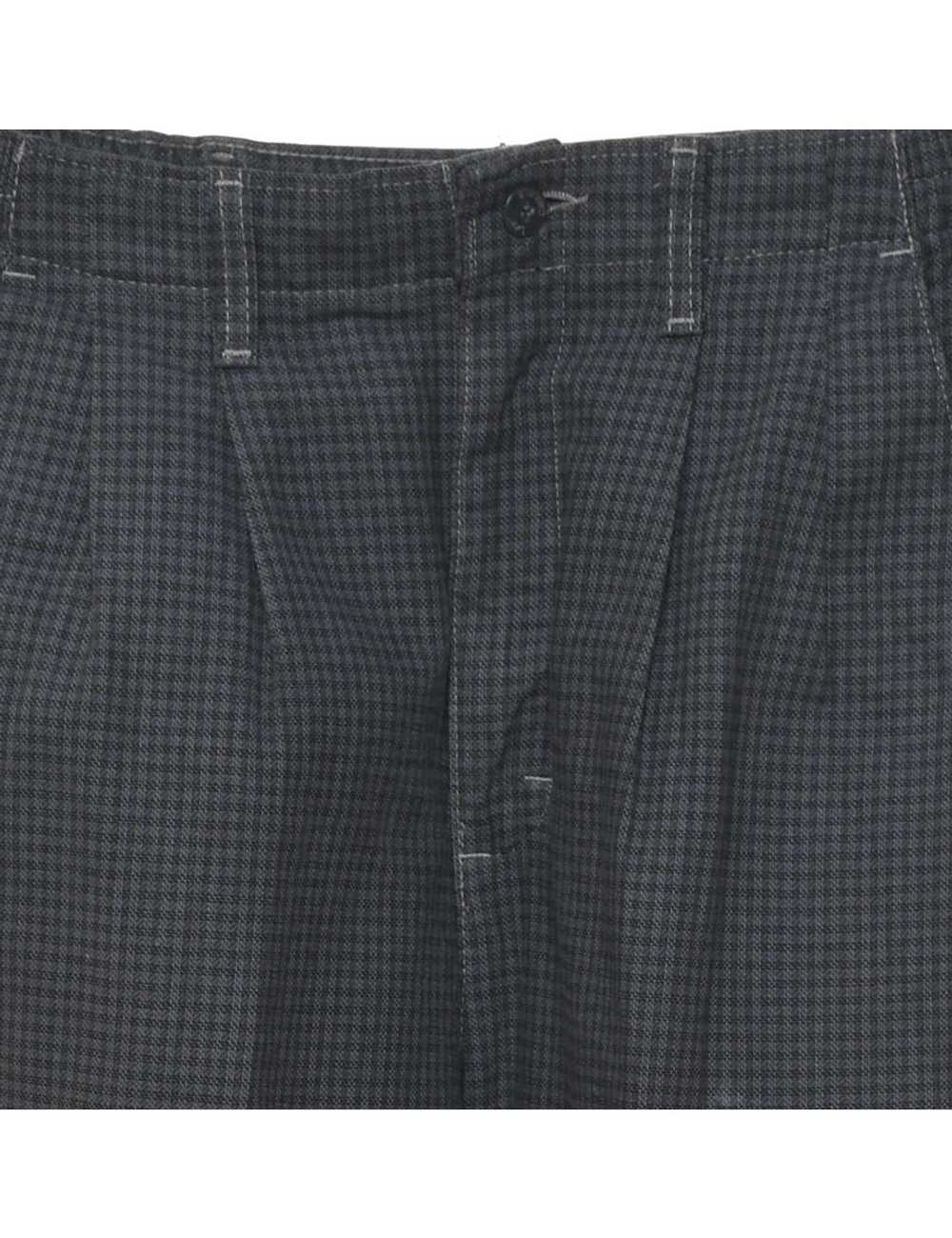 Lee Grey Checked Trousers - W26 L29 - image 3