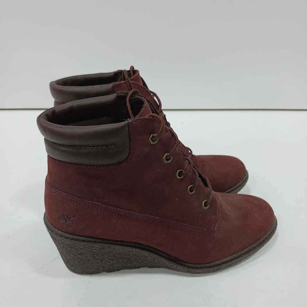 Timberland Red Women's Boots Size 9 - image 2