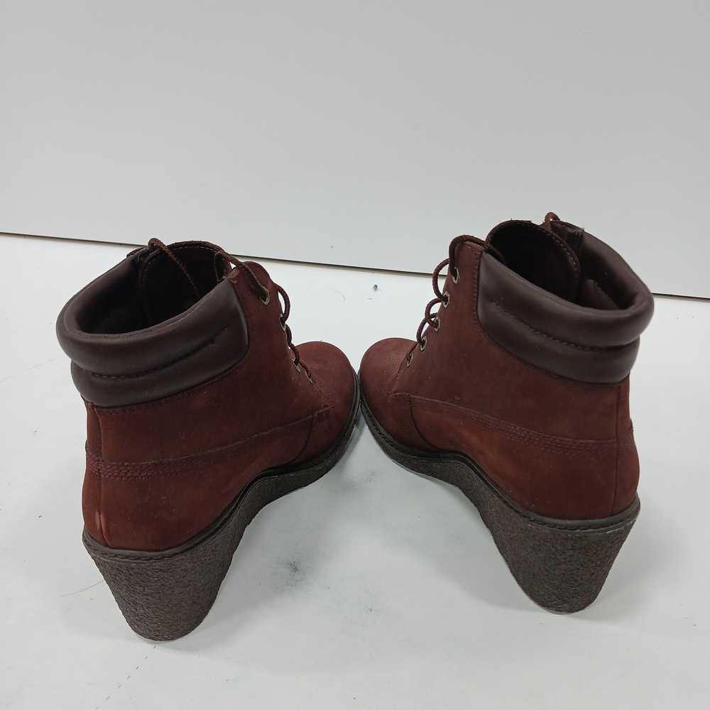 Timberland Red Women's Boots Size 9 - image 3
