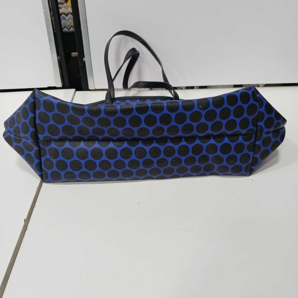 Michael Kors Blue Black Jetset Large purse with k… - image 3