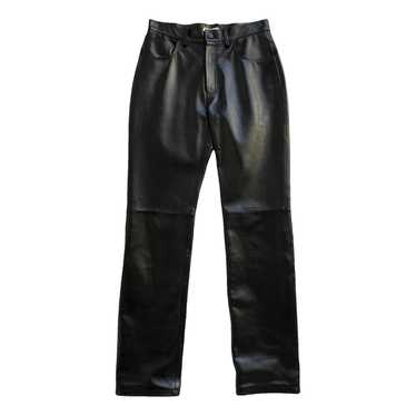 The Mannei Leather straight pants - image 1