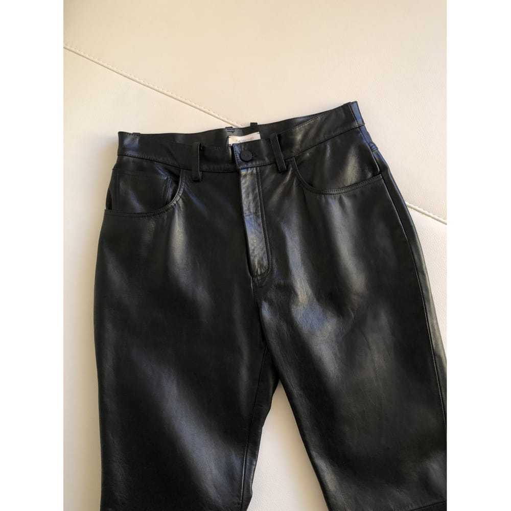 The Mannei Leather straight pants - image 4