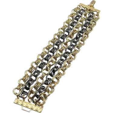 Vintage multi strand chain bracelet - image 1