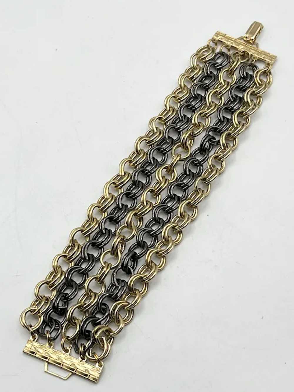 Vintage multi strand chain bracelet - image 2