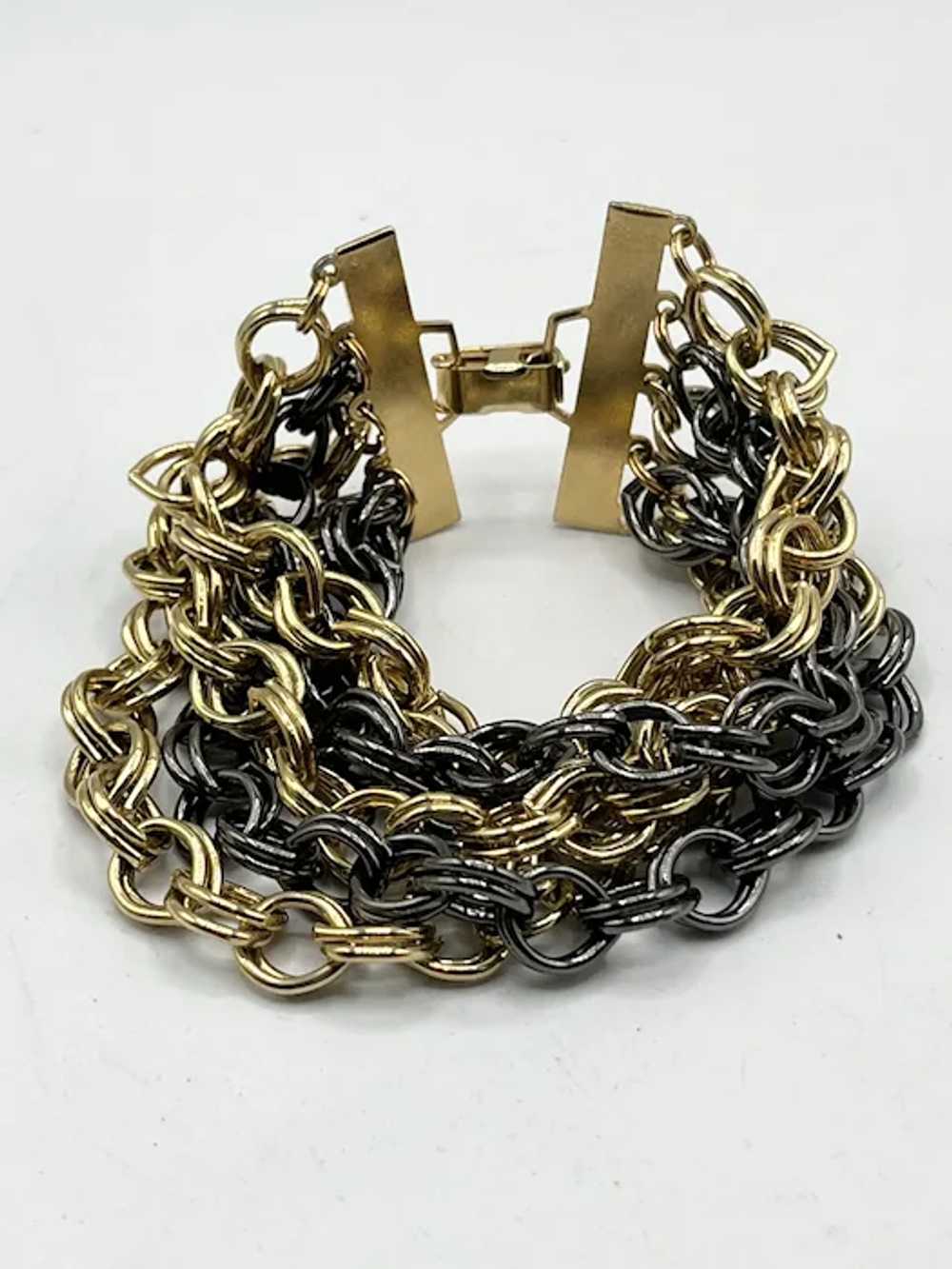 Vintage multi strand chain bracelet - image 3