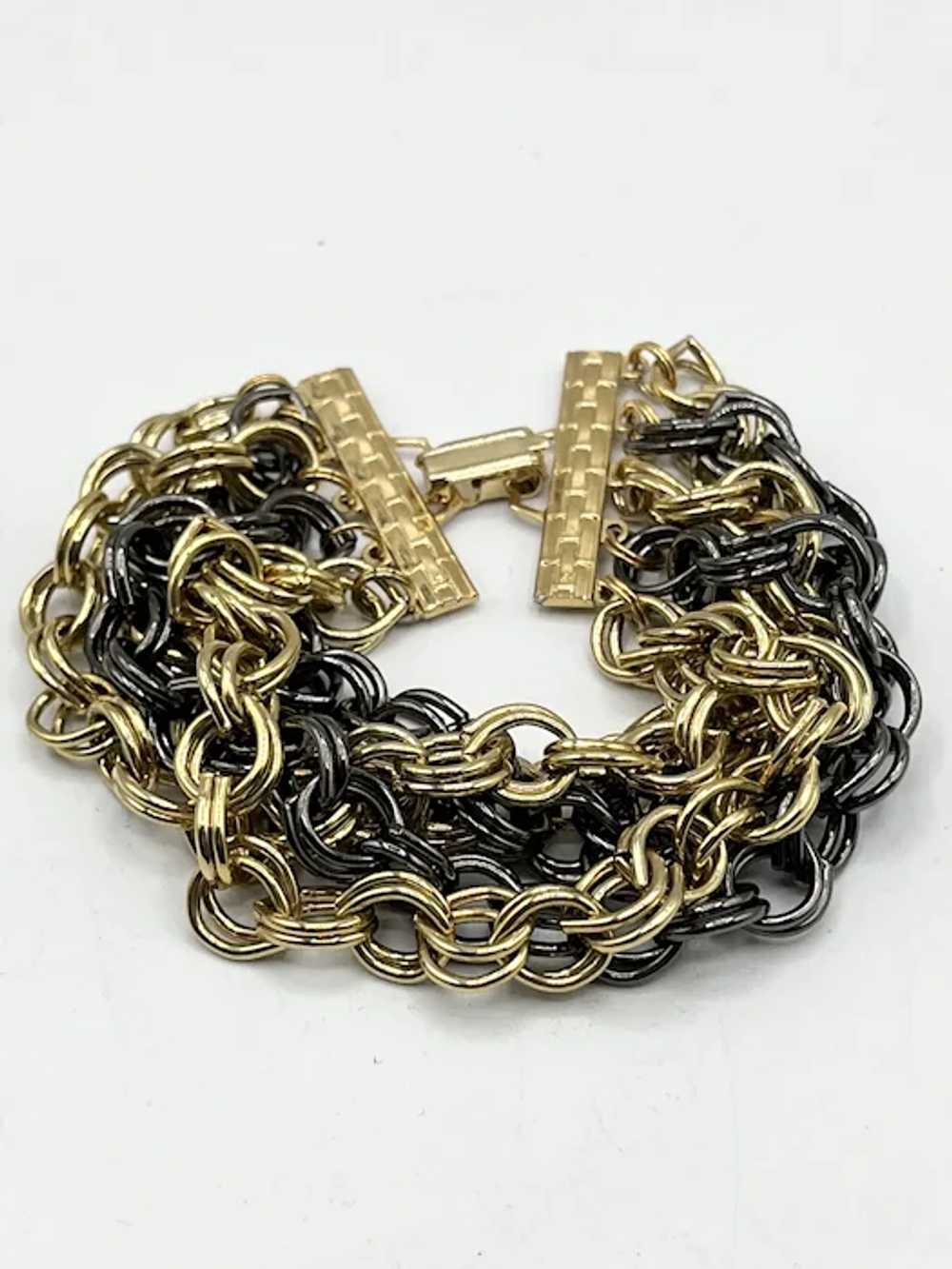 Vintage multi strand chain bracelet - image 4