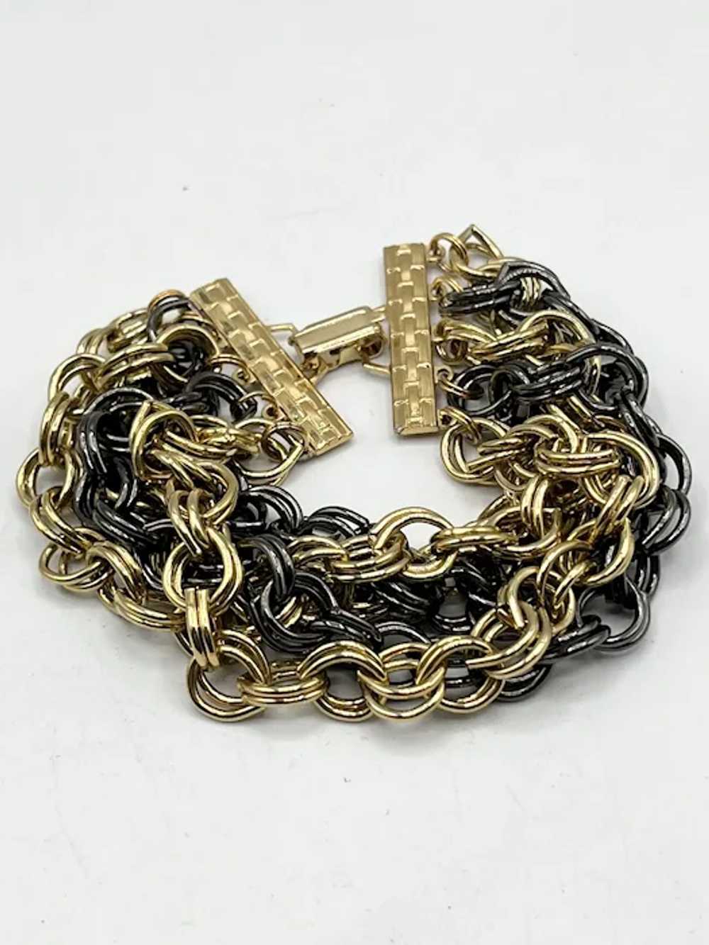 Vintage multi strand chain bracelet - image 5