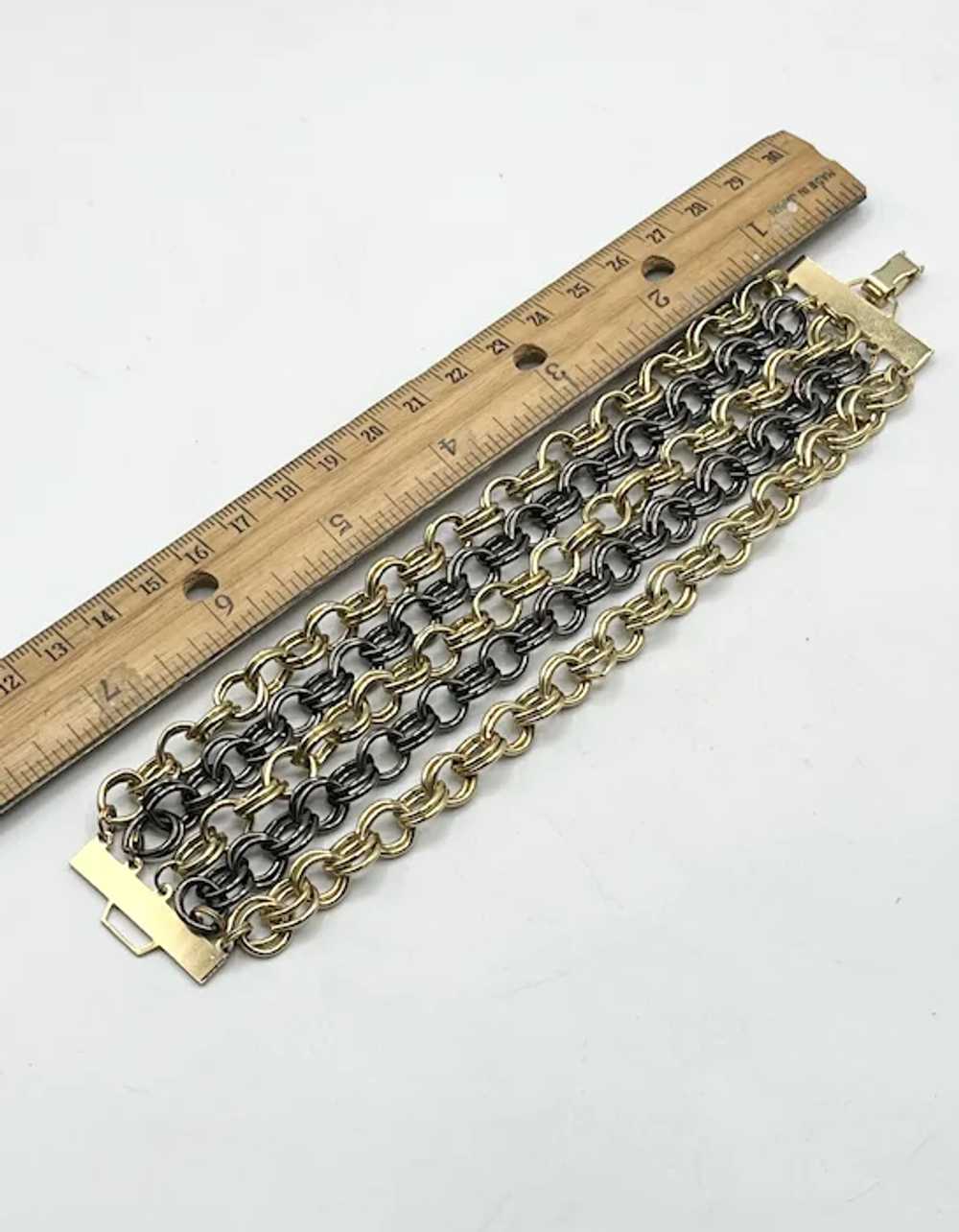 Vintage multi strand chain bracelet - image 6