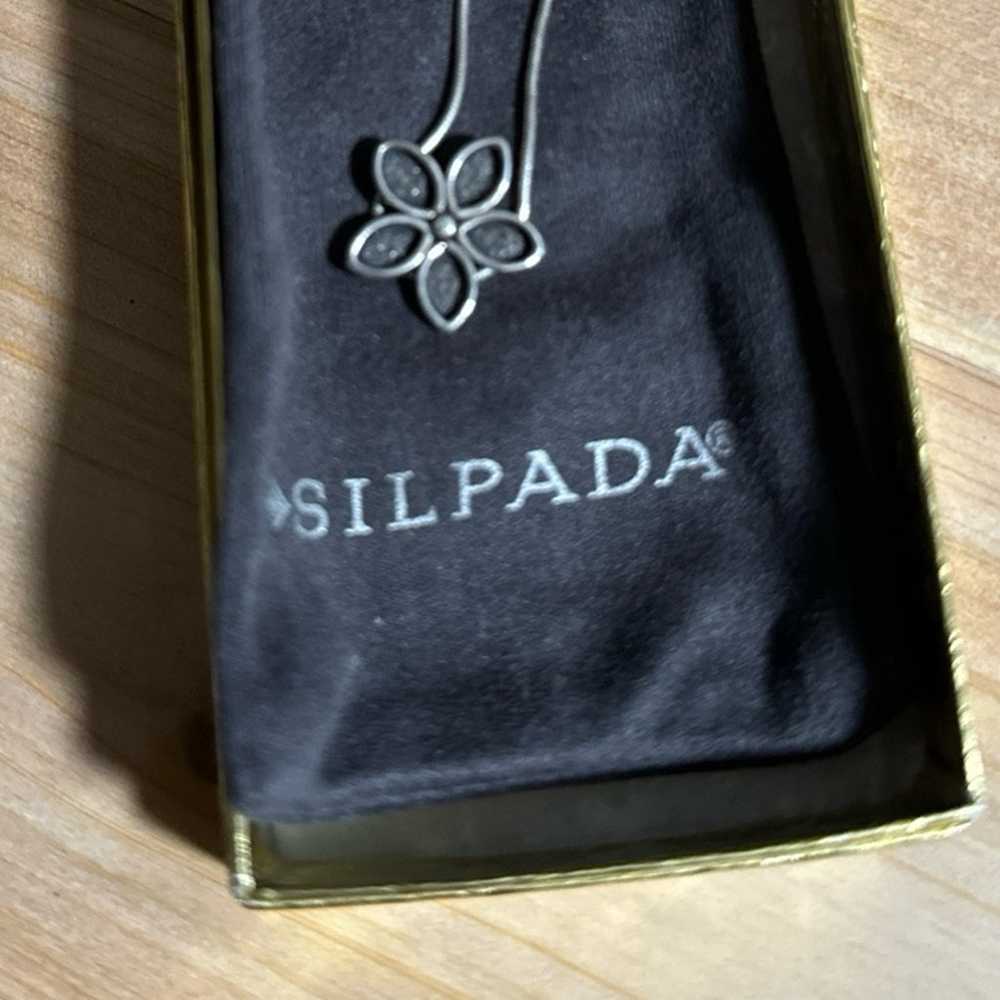 SILPADA DAISY FLOWER PENDANT VINTAGE STERLING NEC… - image 2