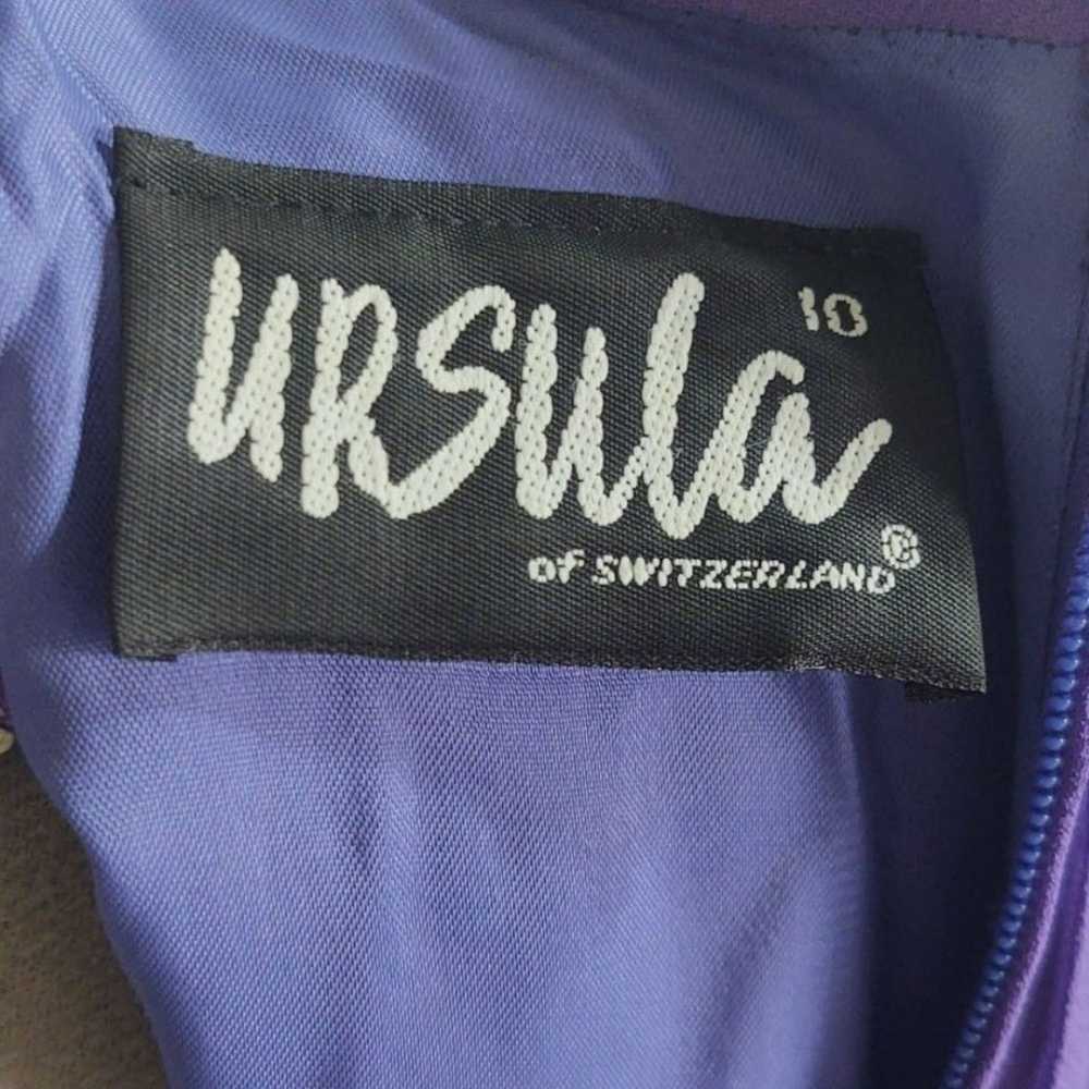 Vintage Ursula of Switzerland Purple Dress Sz 10 - image 10