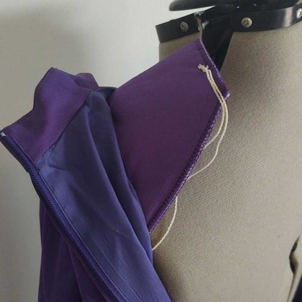 Vintage Ursula of Switzerland Purple Dress Sz 10 - image 12