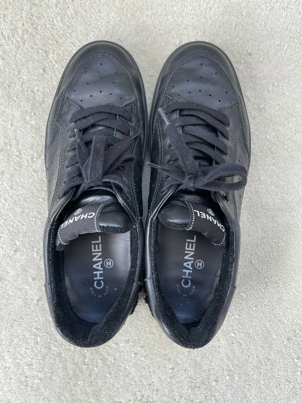 Chanel Chanel Low Top Black Leather Men's Sneaker… - image 2