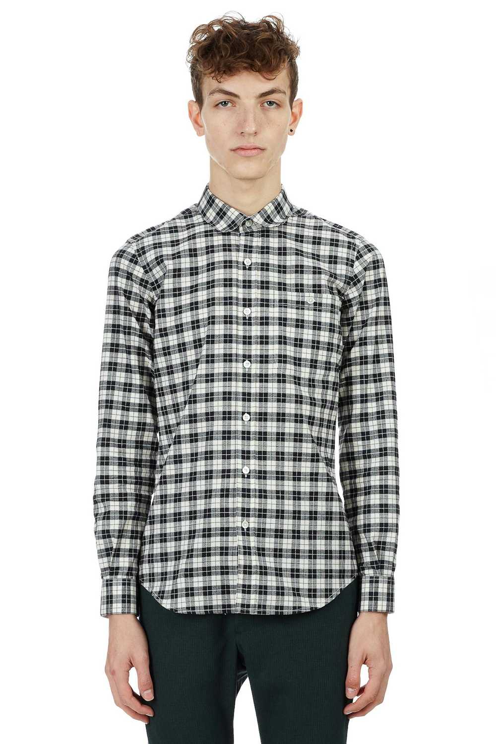 Patrik Ervell FW13 Black & White Plaid Flannel Cl… - image 7