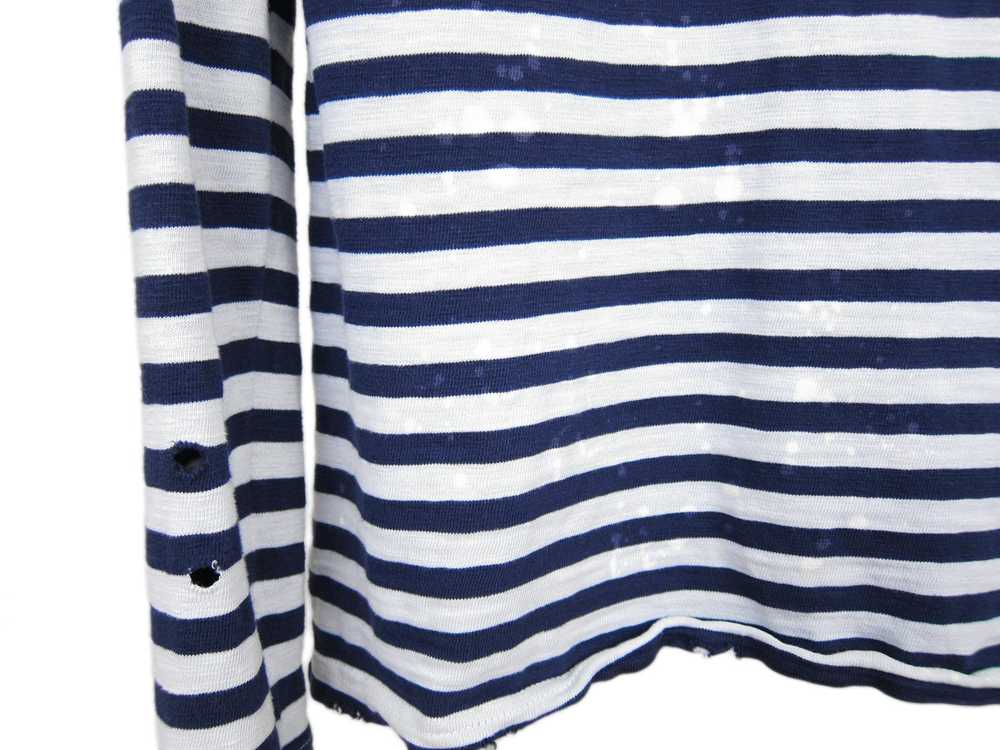 Balmain AW10 Striped Long Sleeve Breton Shirt sz.… - image 5