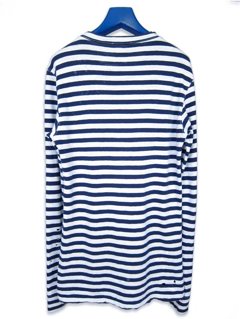 Balmain AW10 Striped Long Sleeve Breton Shirt sz.… - image 9