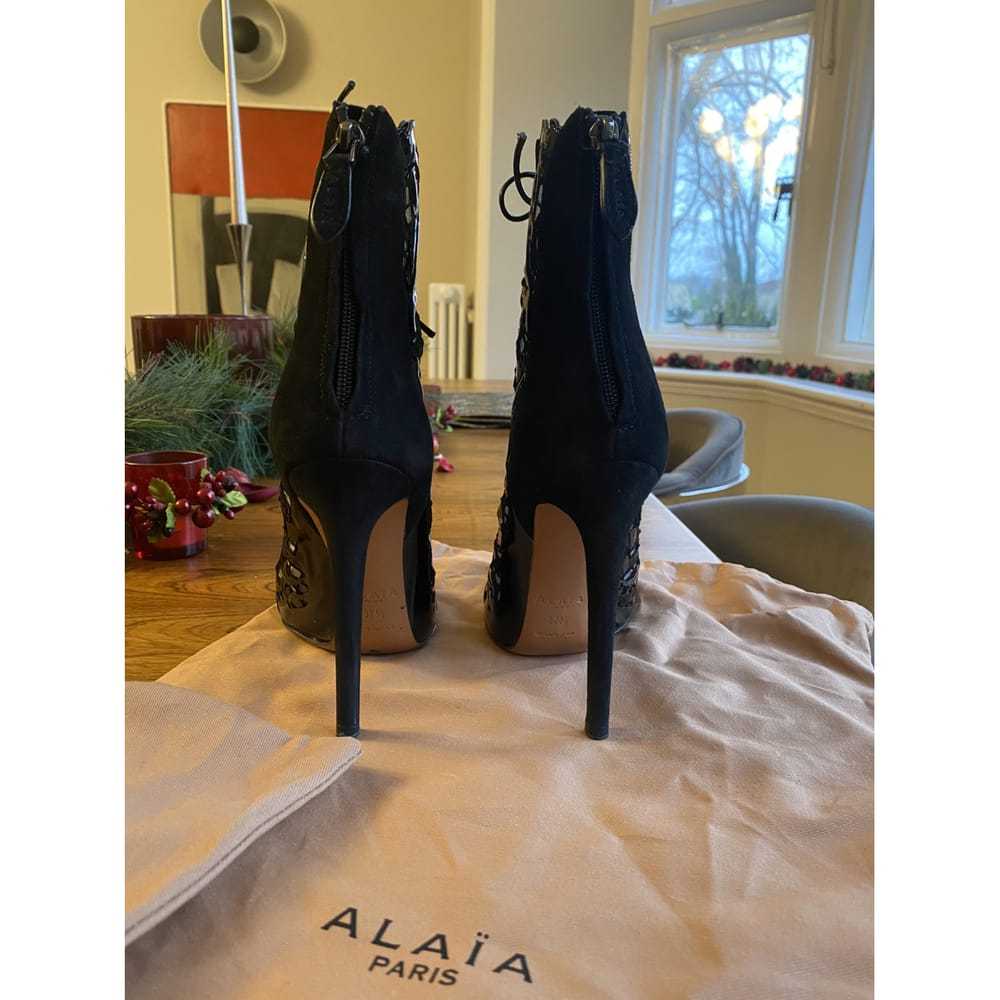 Alaïa Leather lace up boots - image 4