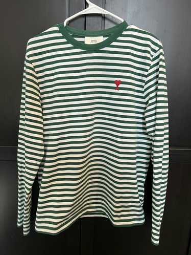 AMI Ami Alexandre Mattiussi Green Long Sleeve Shir