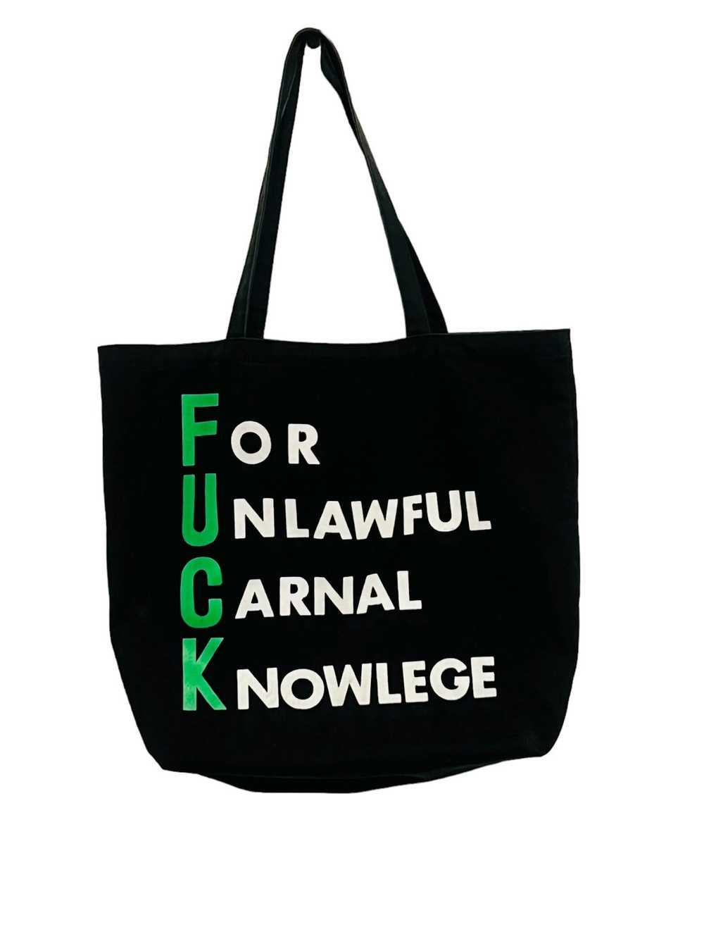 Undercover 🔥 F.U.C.K Tote Bag FOR UNLAWFUL CARNA… - image 1