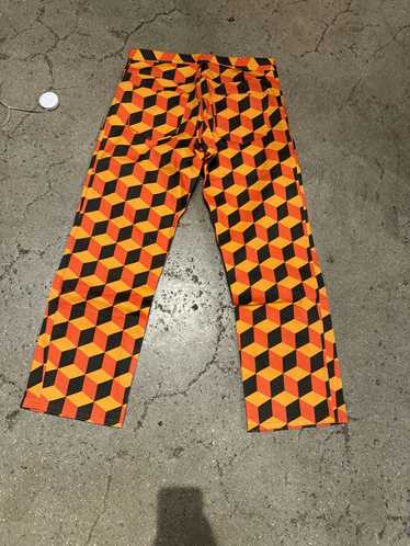 Custom Custom Made 70s Geometric patterned Pants - image 1