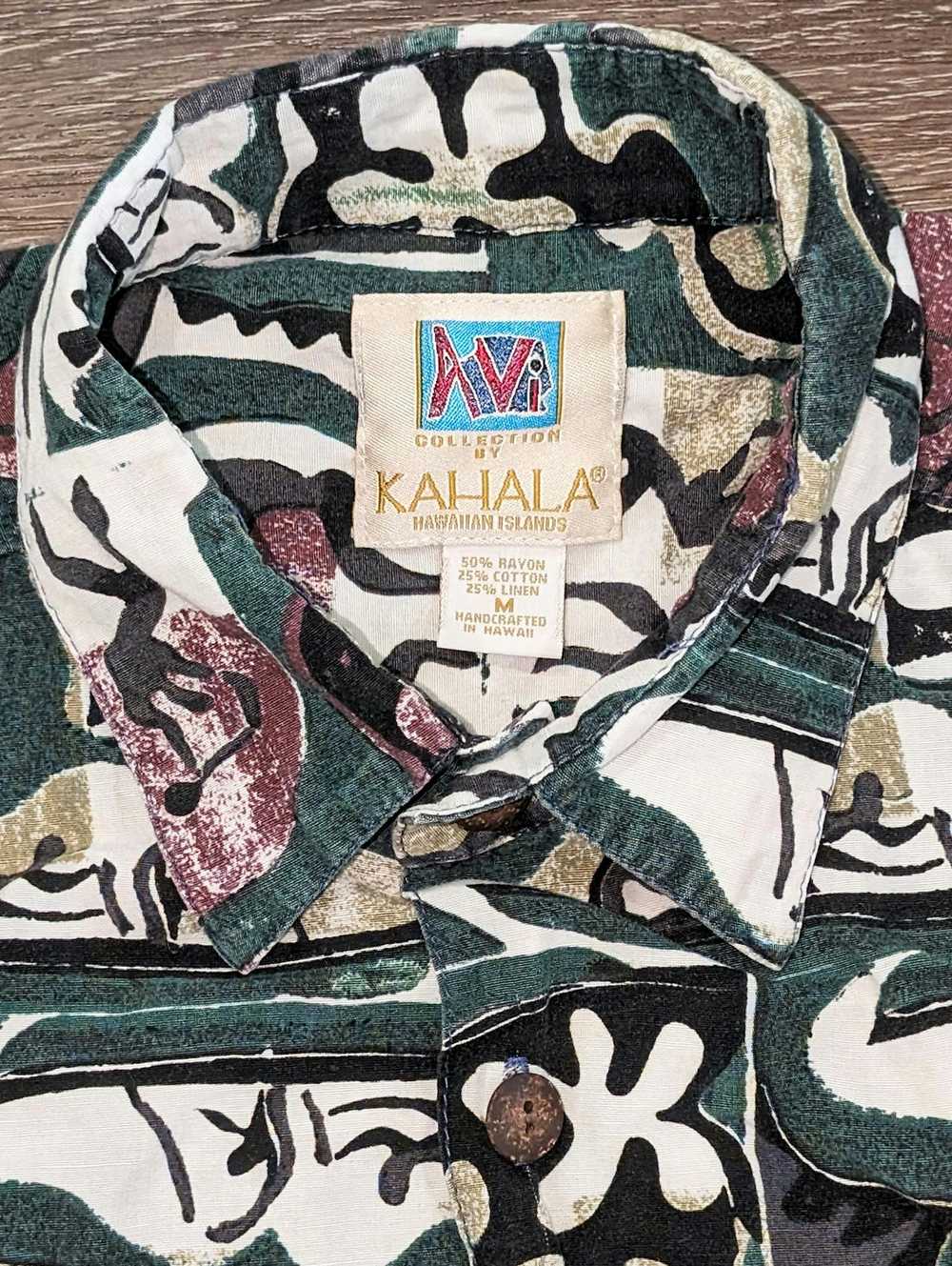 Hawaiian Shirt × Vintage Vintage Kahala tribal fl… - image 4