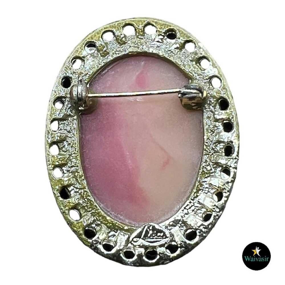 Other Vintage Cameo Victorian Style Brooch Pin - image 2