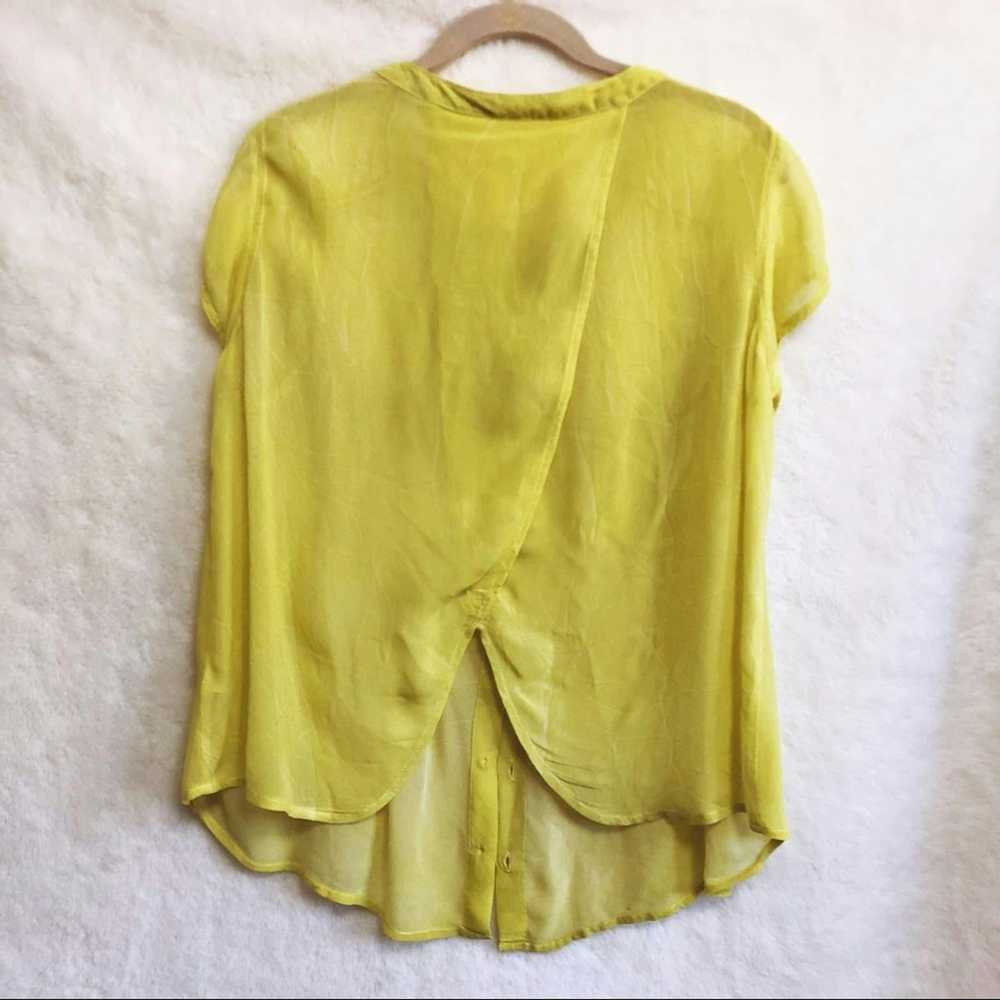 Free People WE THE FREE Yellow Button-Up Short Sl… - image 7