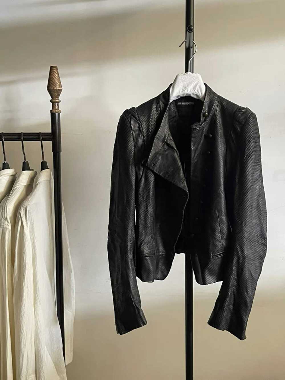 Ann Demeulemeester Napoleon snake leather jacket - image 3