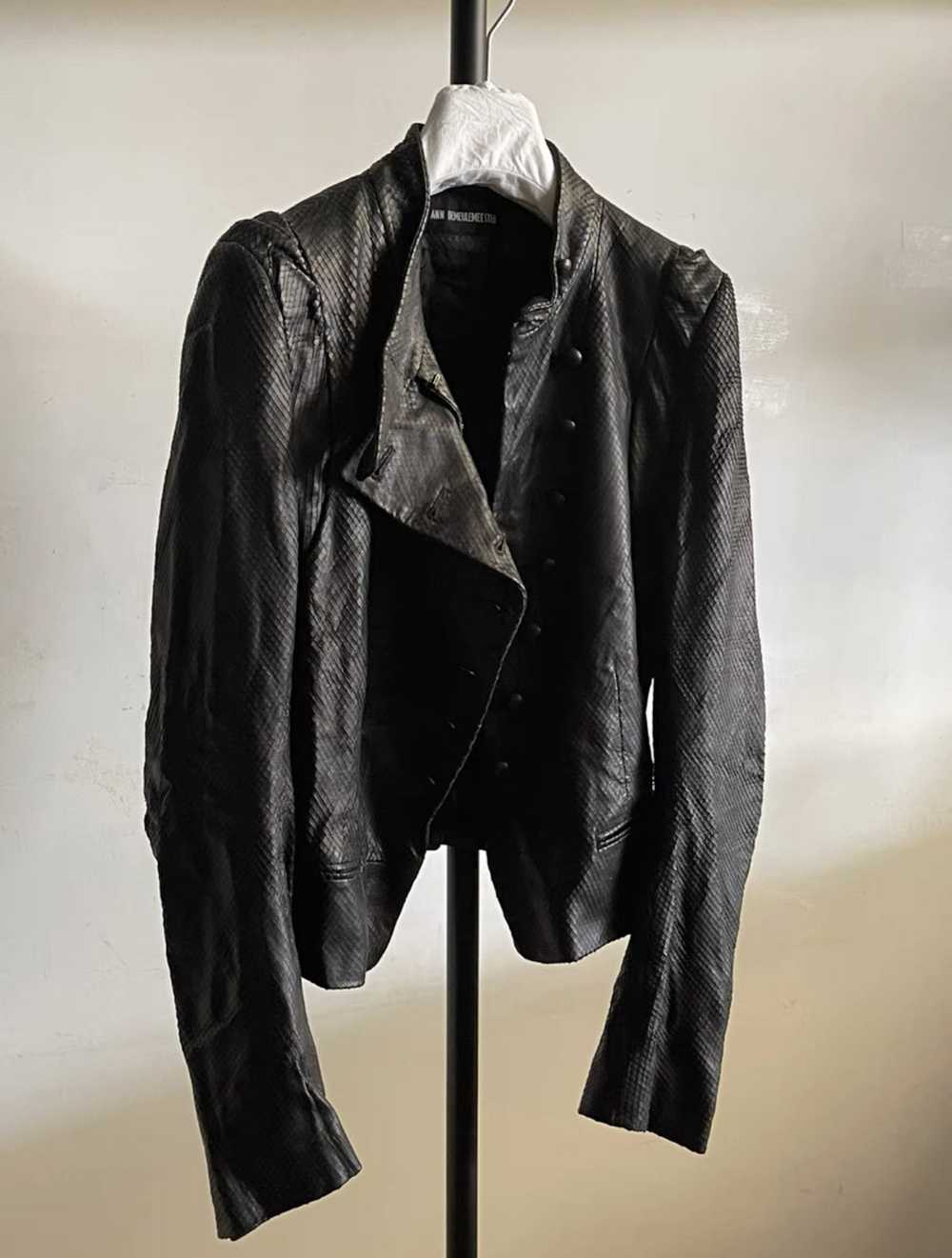 Ann Demeulemeester Napoleon snake leather jacket - image 5