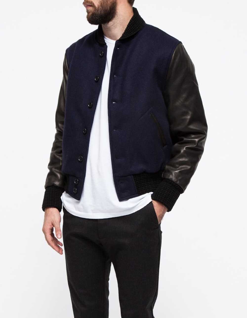 Unis Wool & Leather Varsity Jacket - image 5