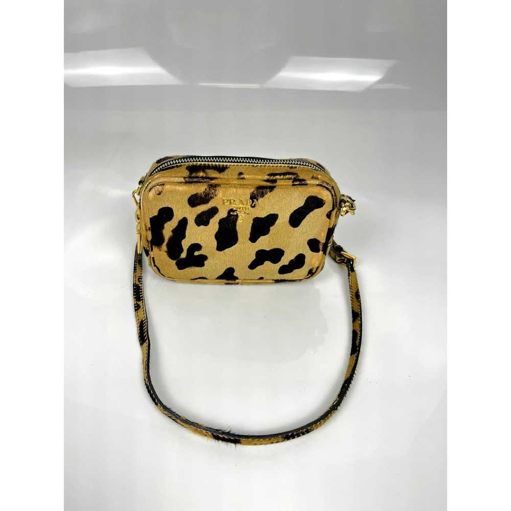 Prada Rare Leopard Spotted Print Fur Shoulder Bag - image 10