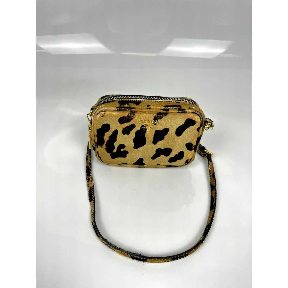 Prada Rare Leopard Spotted Print Fur Shoulder Bag - image 3