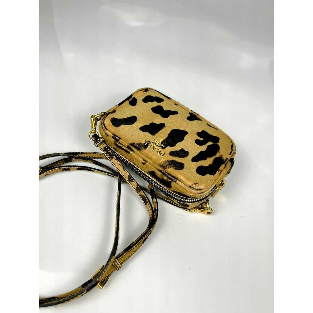 Prada Rare Leopard Spotted Print Fur Shoulder Bag - image 7