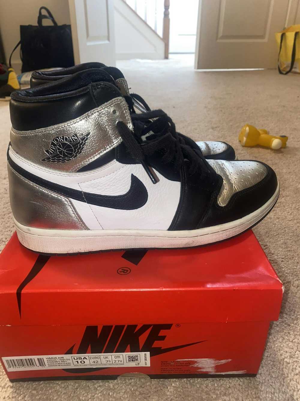 Jordan Brand × Nike Silver Toe Jordan 1s - image 1