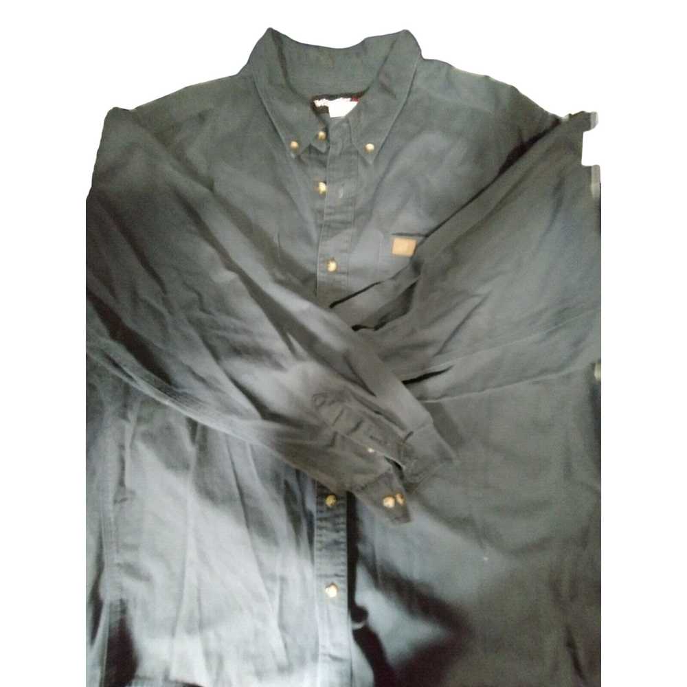 Wrangler Wrangler Riggs Men Black Flannel Shirt X… - image 1