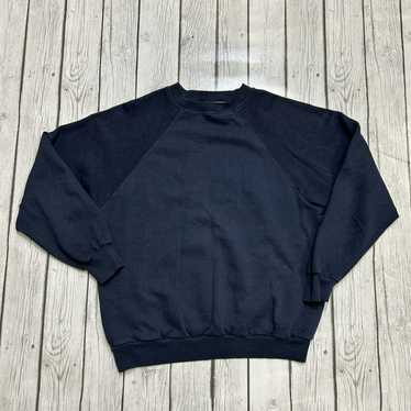 Vintage 1960s navy sweatshirt blank