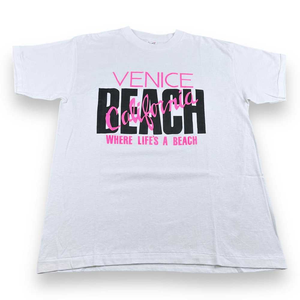 Vintage Vintage Venice Beach Shirt Pink 90s Lifes… - image 1